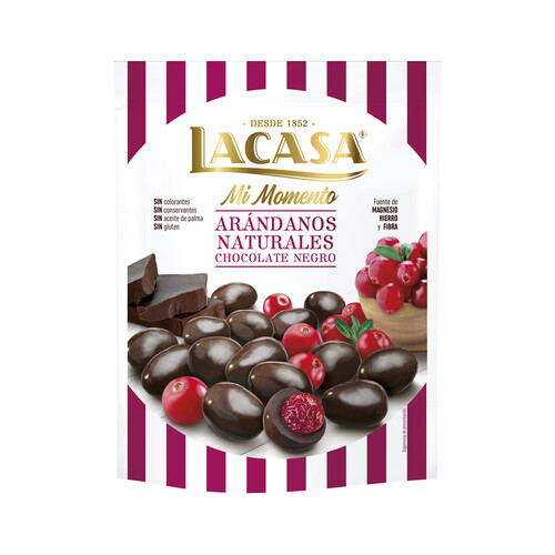 LACASA Arándanos naturales chocolate negro 125 g.