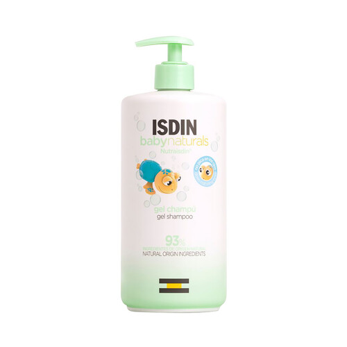 ISDIN Baby natural Gel y champú de uso diario, que no pica en los ojos 750 ml.