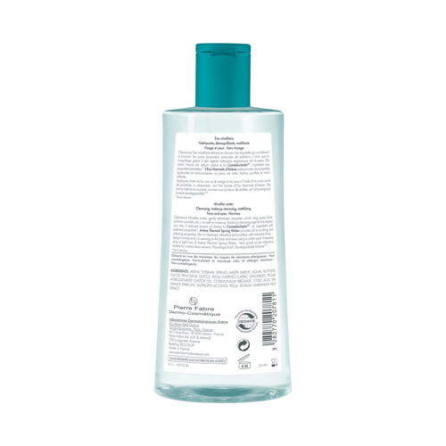 THERMALE AVÉNE Agua micelar sin aclarado, para pieles grasas y con imperfecciones 400 ml.