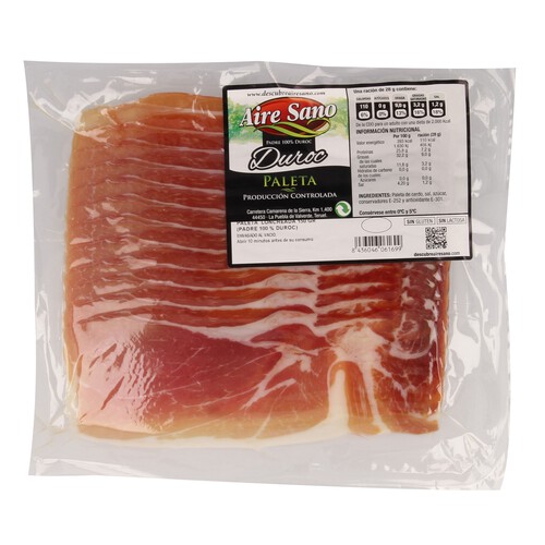 DUROC Paleta serrana en lonchas DUROC 150 gr