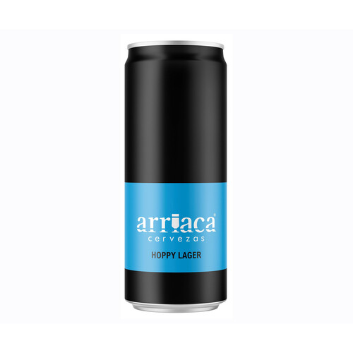 ARRIACA Hoppy lager Cerveza en lata 33 cl. 