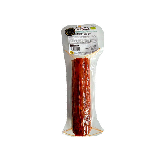 RAZA Y SABOR Castilla natural Taco de chorizo ecológico, envasado al vacio 300 g.