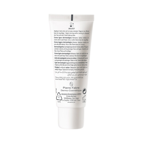 A.DERMA Biology Crema facial hidratante ligera, para pieles frágiles de nomal a mixta 40 ml.