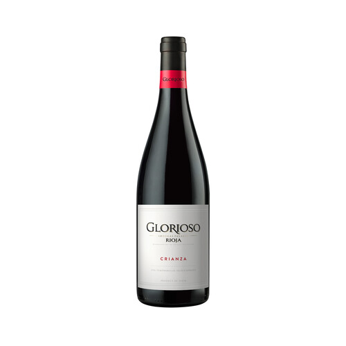 Vino tinto crianza con denominación de origen calificada Rioja GLORIOSO botella de 75 cl.