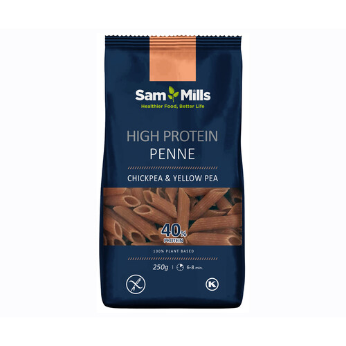 SAM MILLS High protein  Pasta sin gluten y con alto nivel en proteínas 40%, 250 g. 