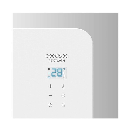 Convector CECOTEC Ready Warm 6750 Crystal Connection, Wifi, 2000W, termostato.