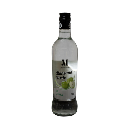 MONTELONGO Licor de manzana sin alcohol botella 70 cl.