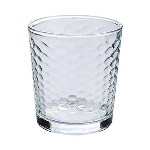 Pack de 6 vasos de cristal con diseño de burbujas, 0,26 litros, Gala QUID.