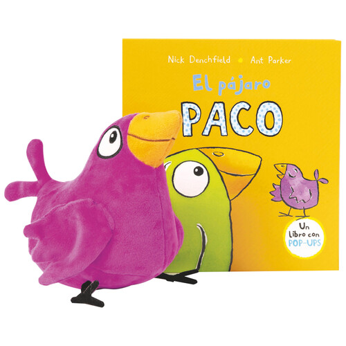 Pack de El pájaro Paco (Libro pop-up + Muñeco). NICK DENCHFIELD. Género: Infantil. Editorial: Ediciones S.M..