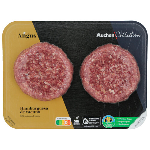 ALCAMPO CULTIVAMOS LO BUENO Hamburguesa de añojo Angus de origen nacional  2 x 150 g.