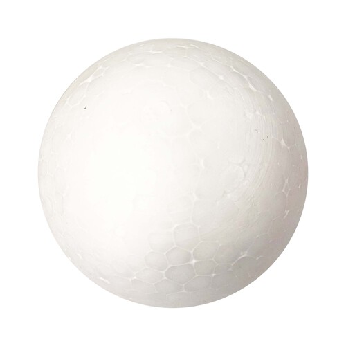 Bola poliestireno de 5 centímetros ideal para decorar y manualidades, PRODUCTO ALCAMPO.