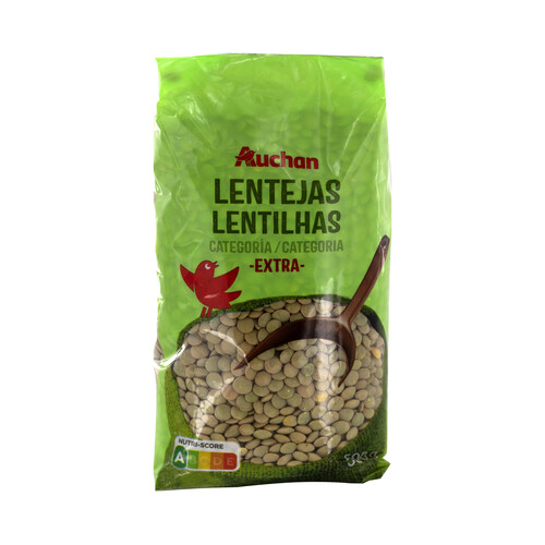 PRODUCTO ALCAMPO Lentejas extra paquete 500 g.