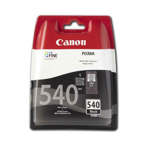 Cartucho de tinta  CANON PG-540 negro.