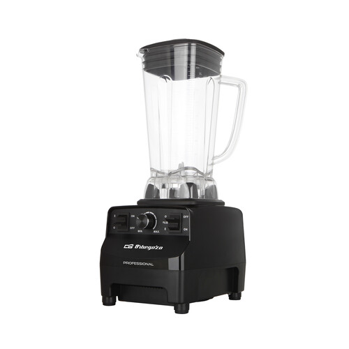 Batidora de vaso OBREGOZO, 1500W, capacidad de 2 l, color negro.