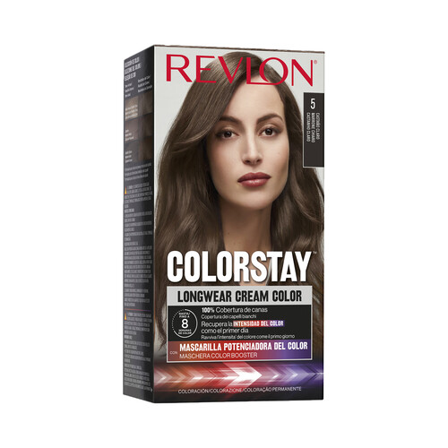 REVLON Coloración permanente tono 5 Castaño claro REVLON Colorstay.