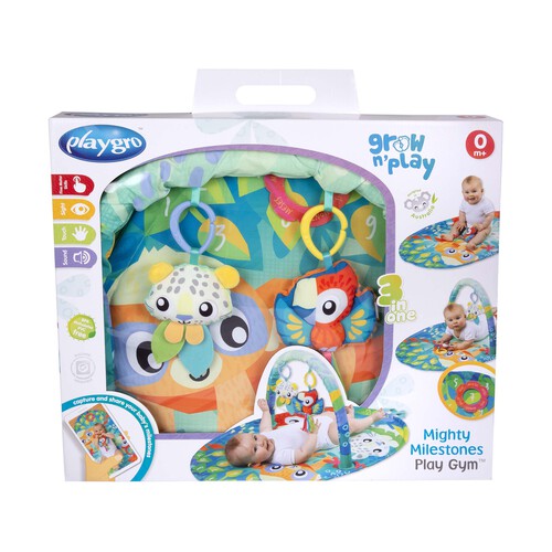 Manta de actividades para bebés Mighty Milestone, PLAYGRO.