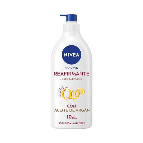 NIVEA Q10 Crema corporal (body milk) reafirmante y extra hidratante, para pieles secas a muy secas 400 ml.