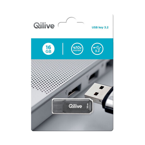 Memoria usb 32GB QILIVE, conexión 3.2.