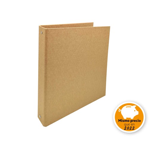 Carpeta ConRado 4Anill 30mm A4 Papel Recic. Kraft ALCAMPO