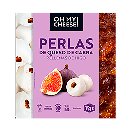 OH MY CHEESE! Perlas de queso de cabra rellenas de higo OH MY CHEESE! 9 uds. 90 g.