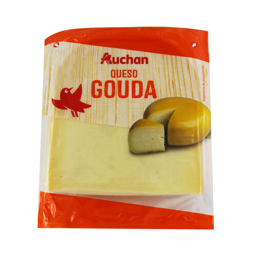 AUCHAN Queso gouda cuña 350 g. Producto Alcampo