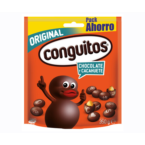 CONGUITOS Cacahuetes recubiertos de chocolate 350 g.