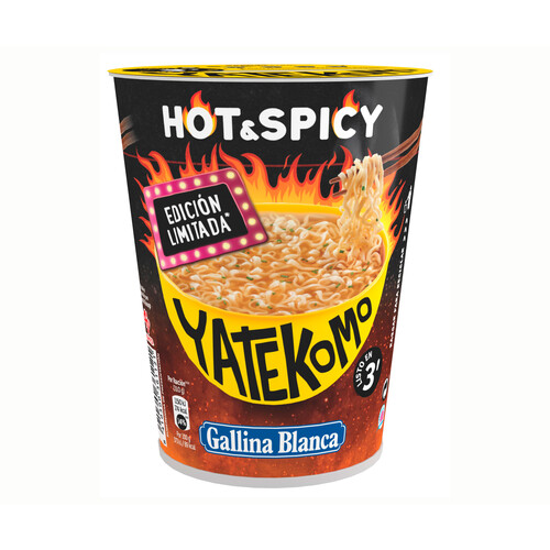 GALLINA BLANCA Fideos orientales hot & spicy yatekomo  61 g.