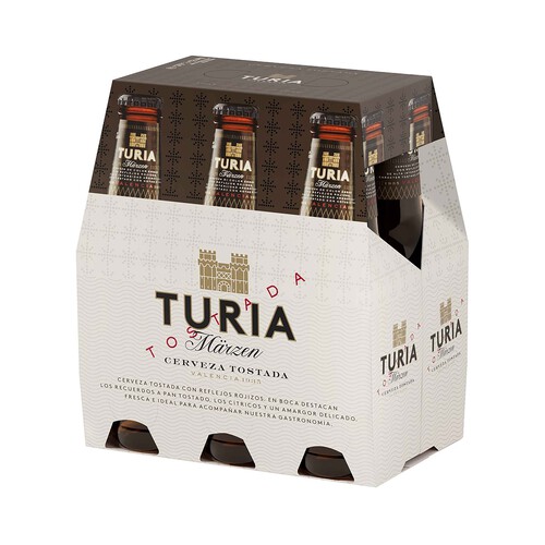 TURIA Marzen Pack cerveza tostada 6 bot. x 25 cl.