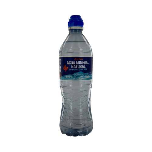 PRODUCTO ALCAMPO Agua mineral natural de mineralización débil, con tapón sport botella 75 cl.