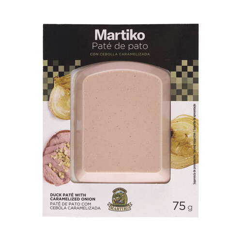 MARTIKO Pate de pato (de Navarra) con cebolla caramelizada 75 g.