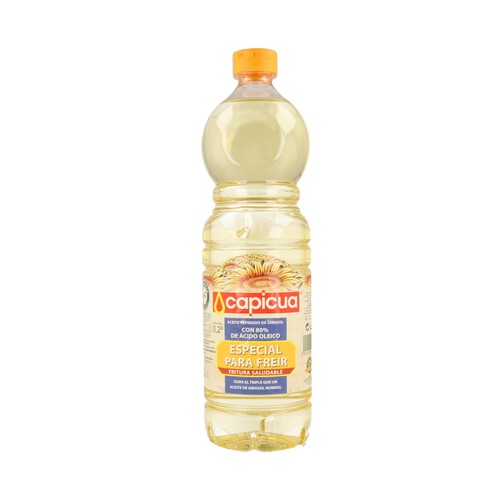 CAPICUA Aceite de girasol alto oleico botella de 1 l.