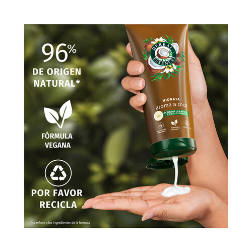 HERBAL ESSENCES Acondicionador hidratante con aroma a coco, para cabellos muy secos 250 ml.