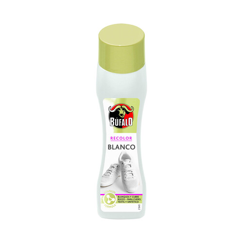 Crema con autoaplicador para calzado blanco BUFALO 50 ml.