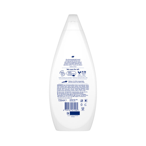 DOVE Gel renovador para baño o ducha con extracto de rosa y peonia DOVE 720 ml.