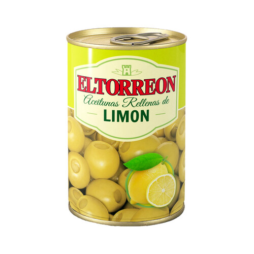 EL TORREON Aceitunas rellenas de limón lata 130 g.