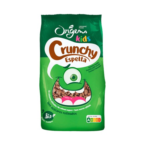 ORIGENS Bio kids Cereales (crujientes) infantiles de espelta ecológica 125 g.