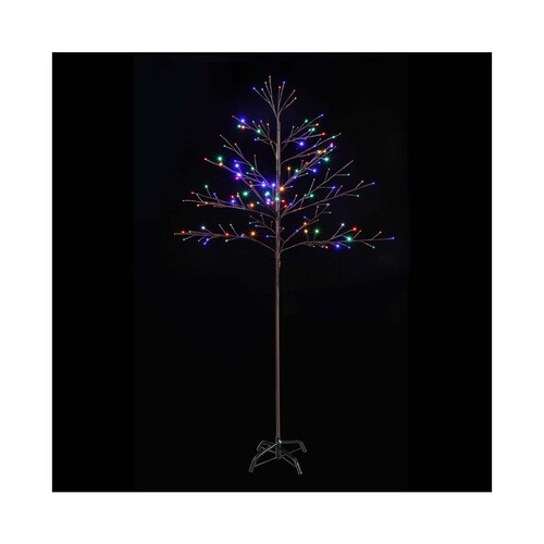 Árbol navidad luz de 180 centímetros con 168 luces led multicolor, ACTUEL.