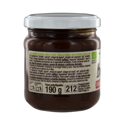 ALCAMPO ECOLÓGICO Ketchup bio frasco 190 g.