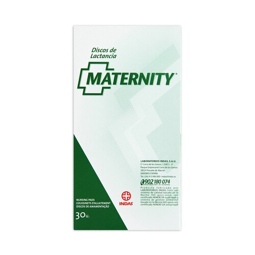 MATERNITY Discos de lactancia altamente absorbentes MATERNITY 30 uds.