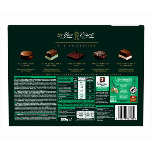 NESTLÉ Bombones after eight mint collection 199 gr.