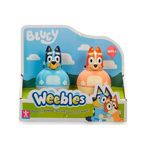 Figuras Weebles Bluey, 2 Pack.