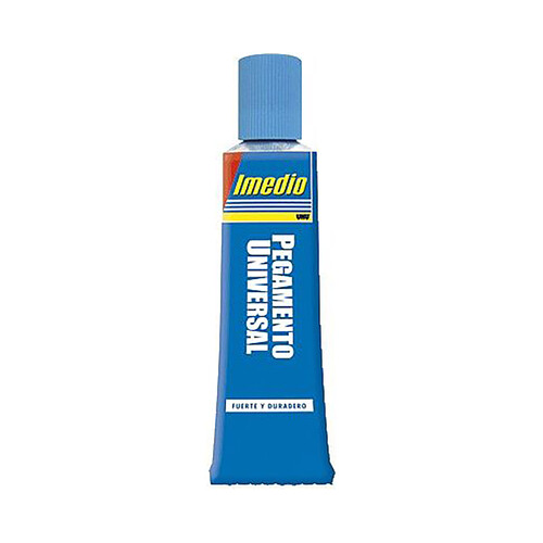 Pegamento universal transparente, banda azul de 35ml, IMEDIO.