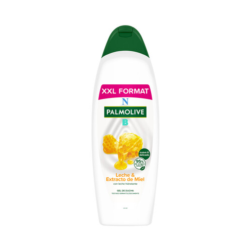 PALMOLIVE Natural balance Gel de baño o ducha con textura crema, enriquecido con leche y extracto de miel 900 ml.