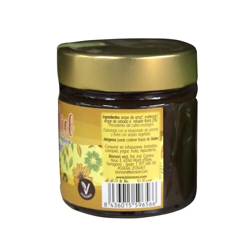 Miel vegana multifloral ecológica VEGGIMIEL 305 g.