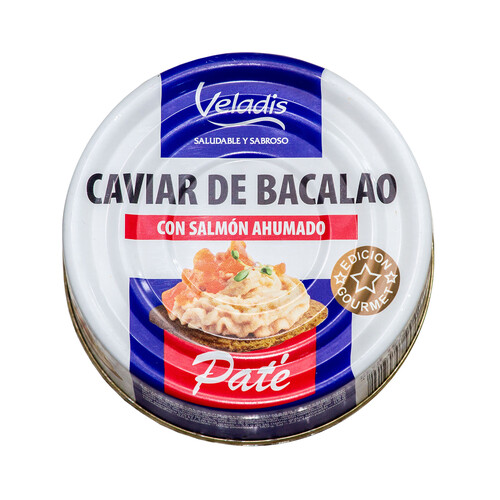 VELADIS Caviar de huevas de bacalao con salmón ahumado VELADIS 100 g.