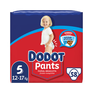 Dodot Pants - Pack 36 pañales, talla 5, 12-18 kg : : Bebé
