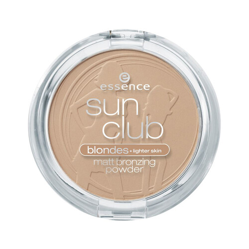 ESSENCE  Sun club matt bronzing Tono 01 Natural  Polvo bronceador  para cuello y rostro con acabado natural.