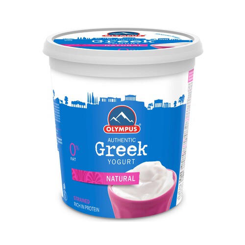 OLYMPUS Yogurt griego natural desnatado 1 kg.