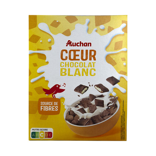 PRODUCTO ALCAMPO Cereales con chocolate, rellenos de chocolate blanco 400 g.