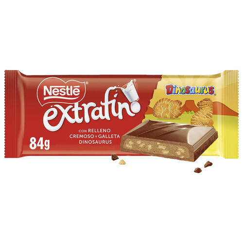 NESTLE Extrafino Chocolate con leche relleno relleno de Dinosaur 83 g.